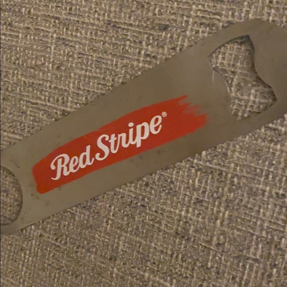 Red Stripe Beer Metal Bottle Opener - Picture 3 of 5